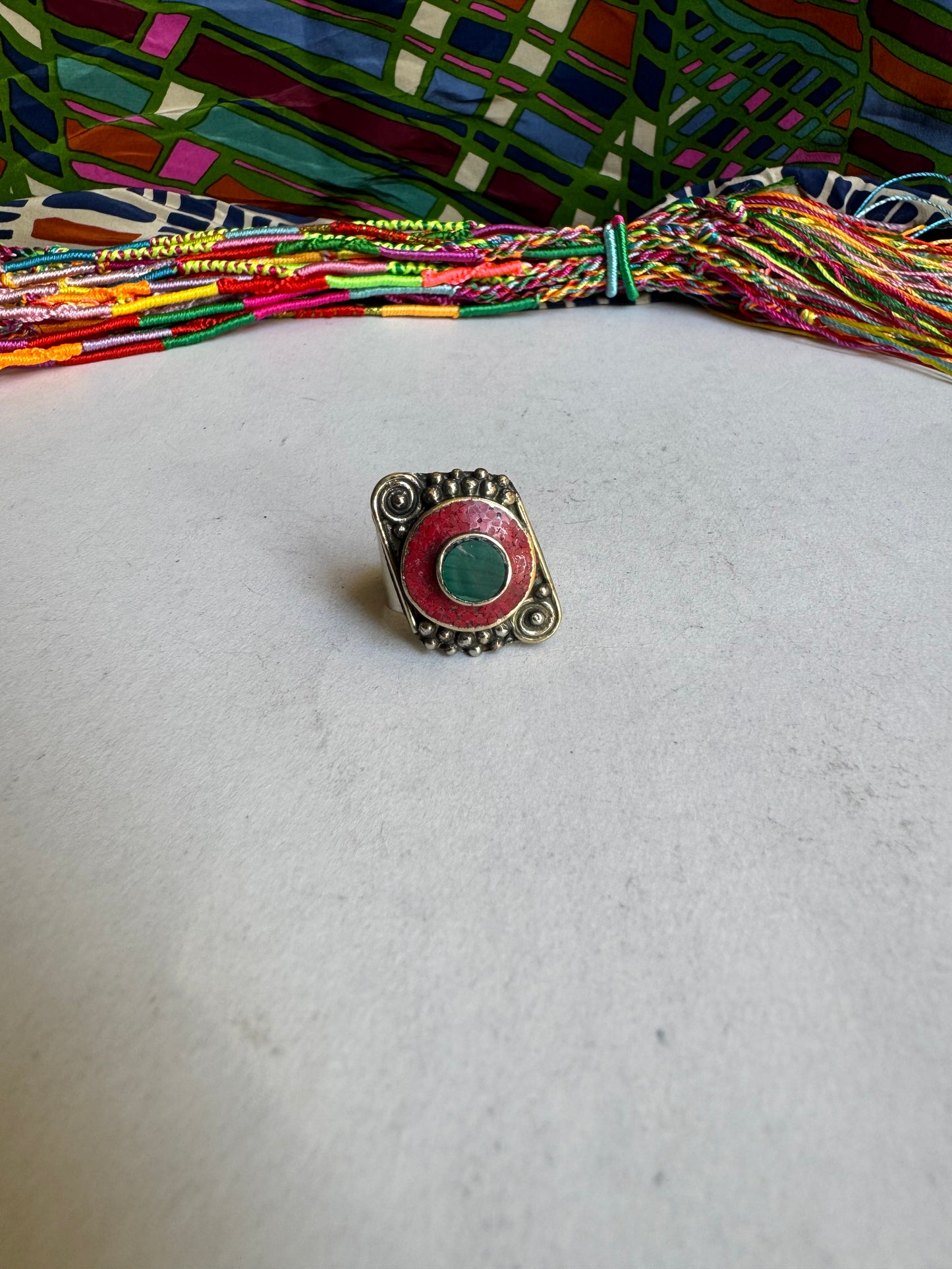 Nepalese mosaic ring