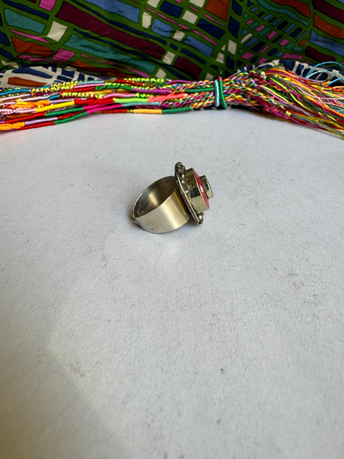 Nepalese mosaic ring