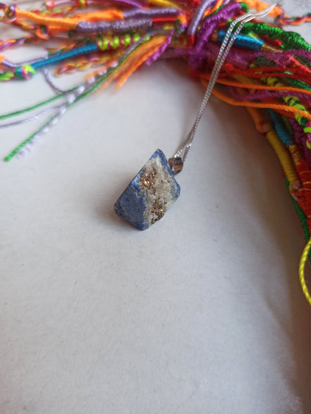 Raw lapis sale lazuli pendant