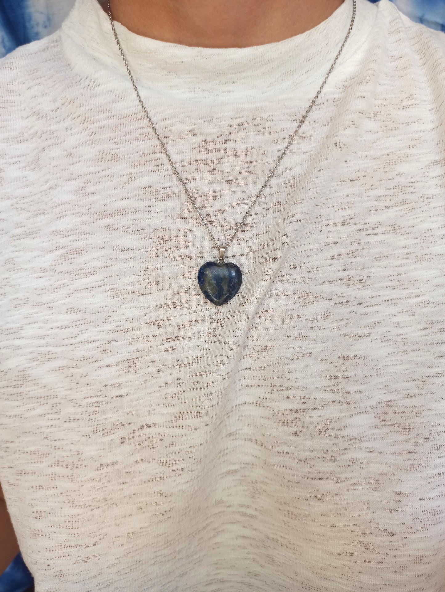 Lapis lazuli heart pendant pendant