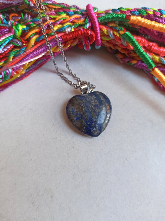 Lapis lazuli heart pendant pendant