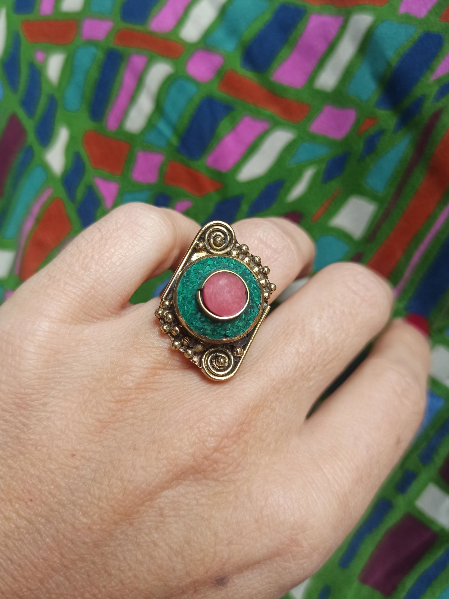 Nepalese mosaic ring