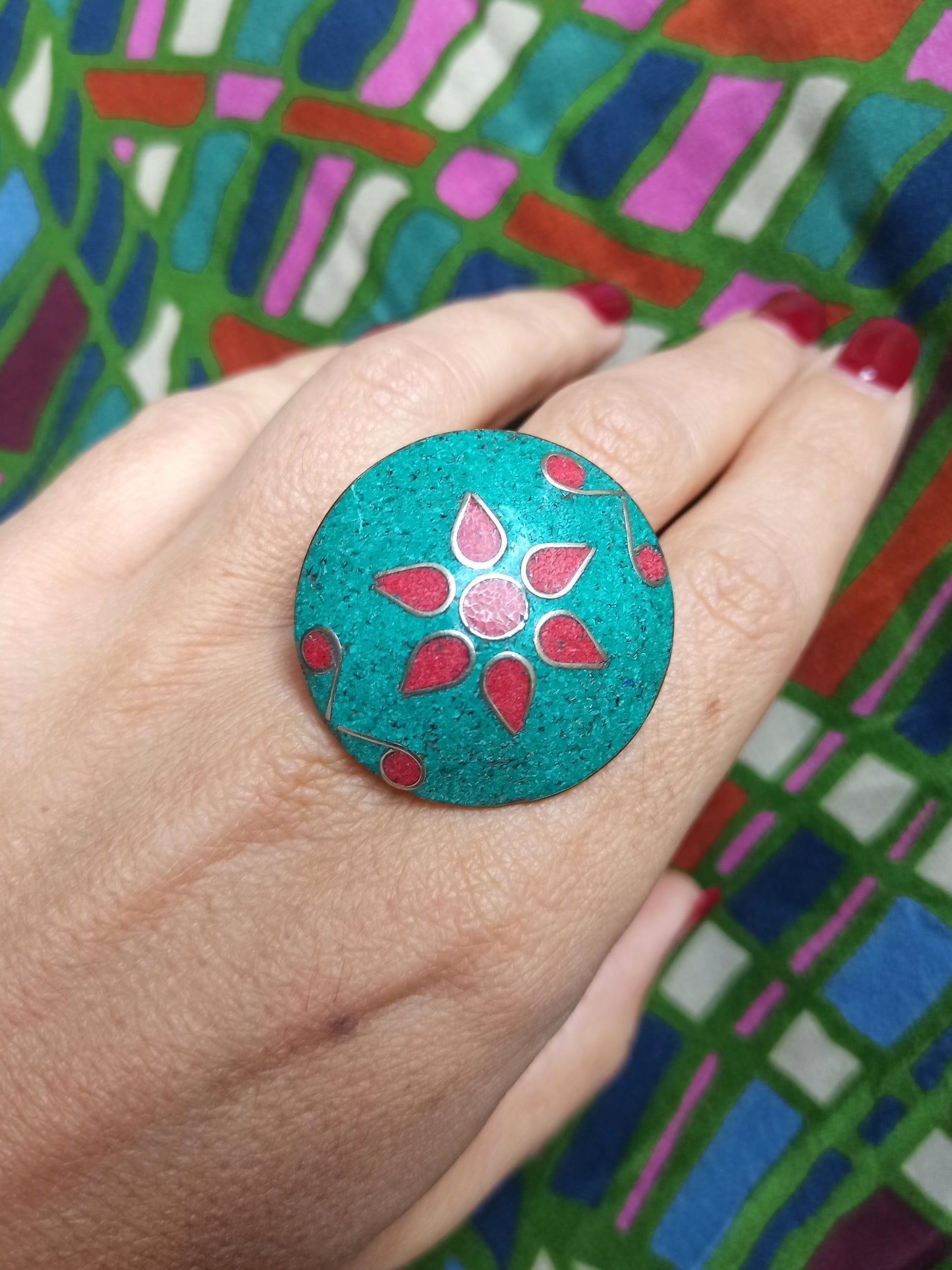 Nepalese mosaic ring