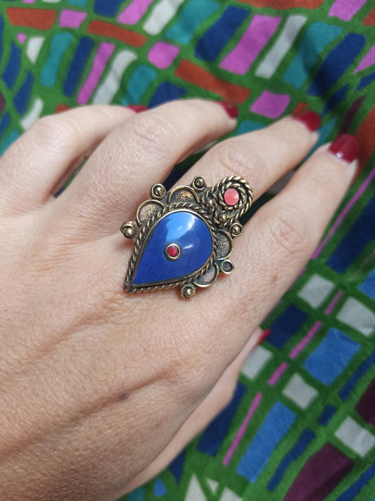 Nepalese mosaic ring