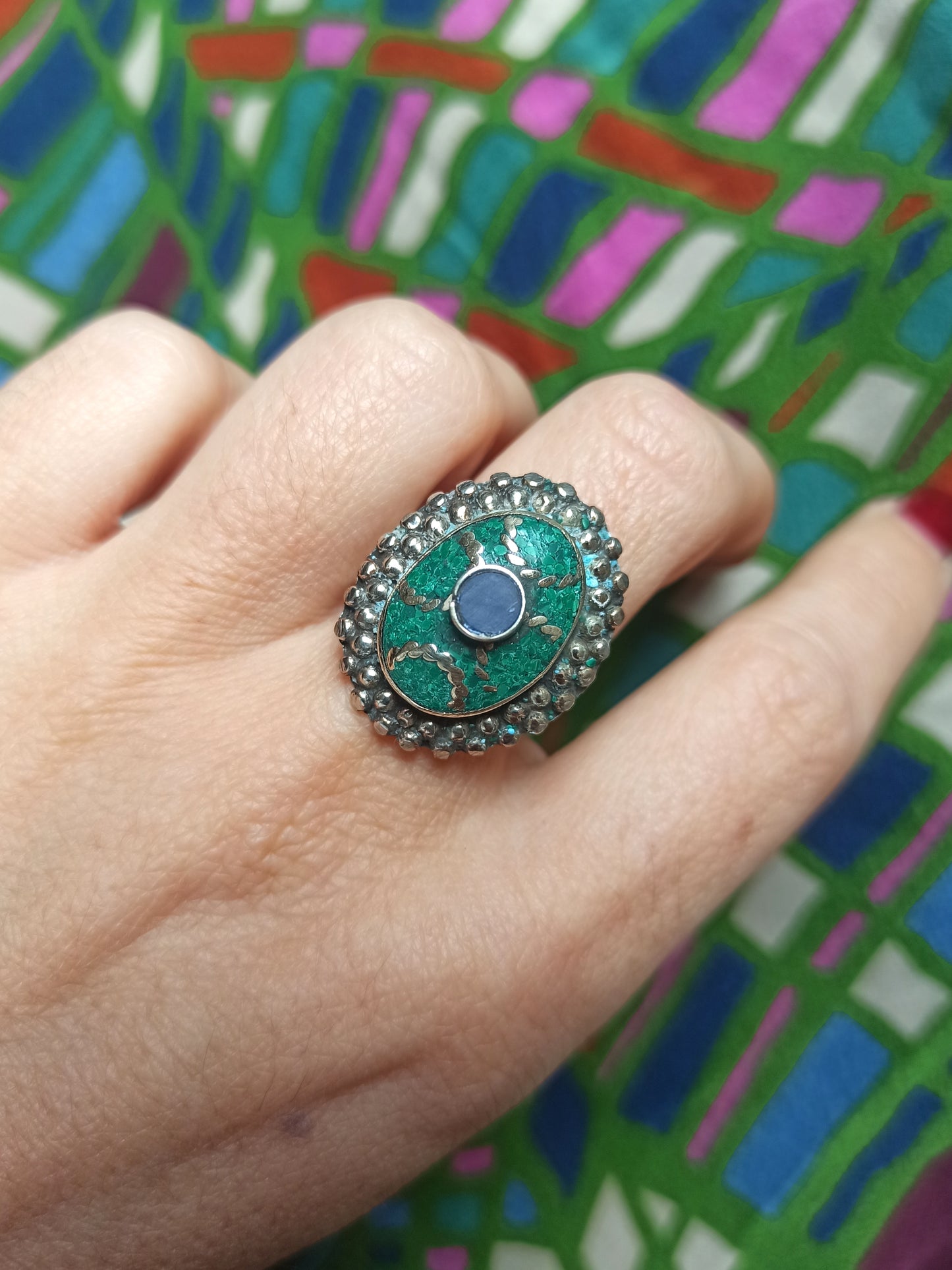 Nepalese mosaic ring