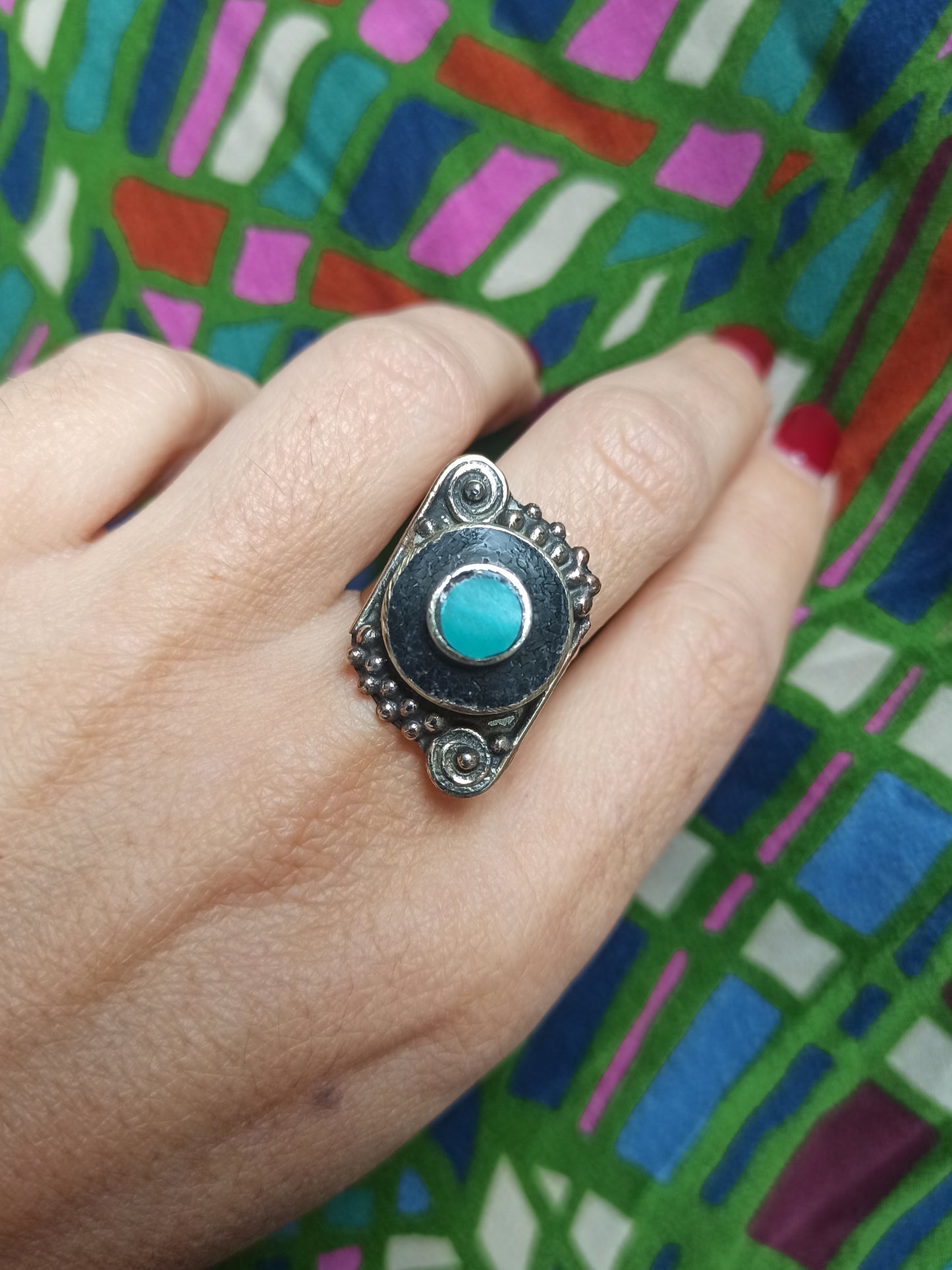 Nepalese mosaic ring