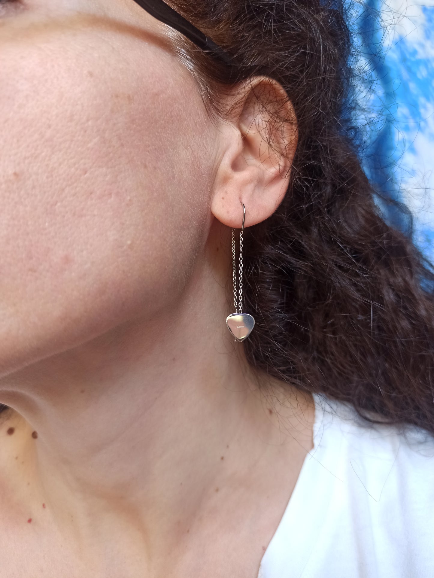 Steel earrings