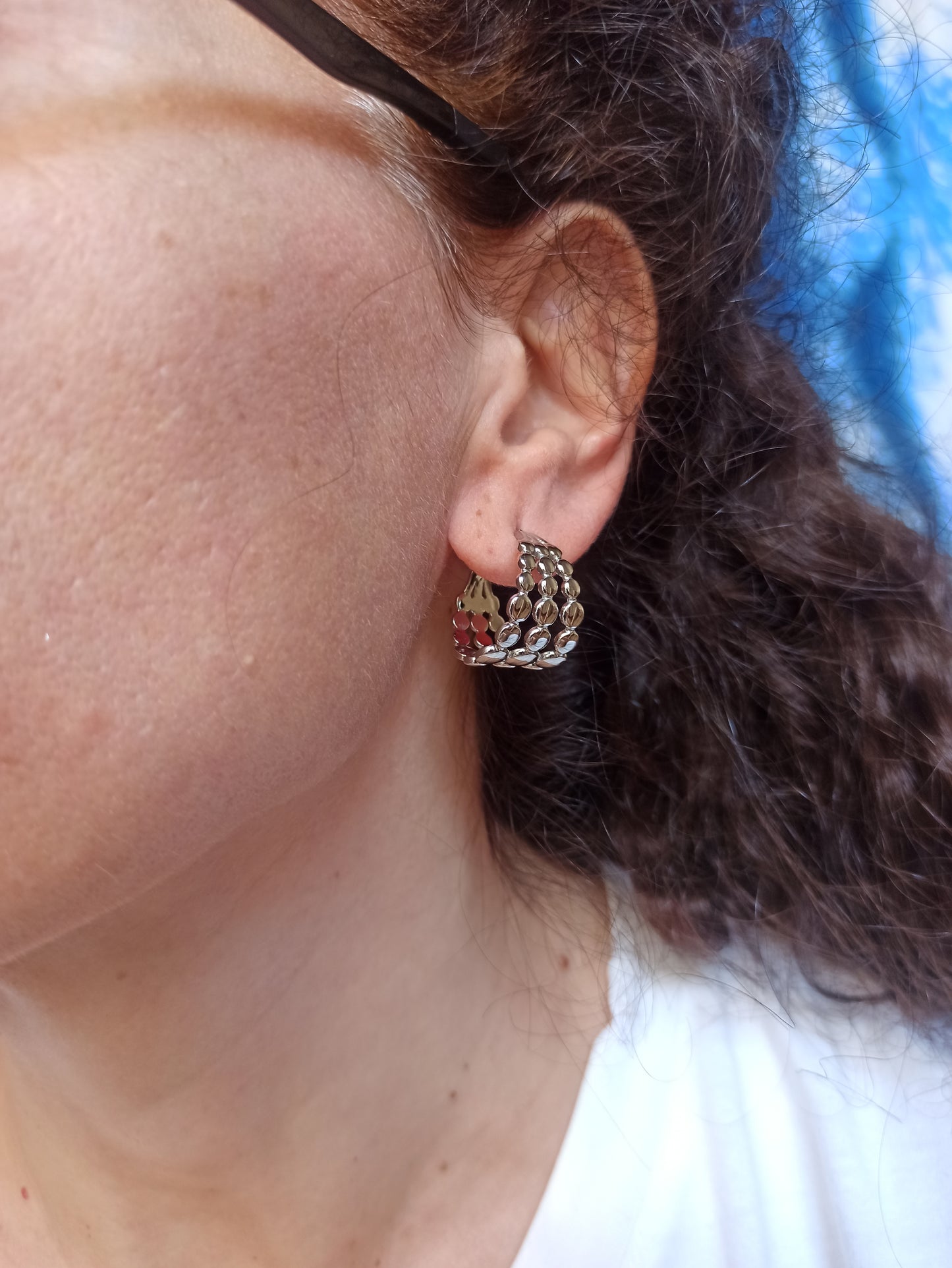 Steel earrings