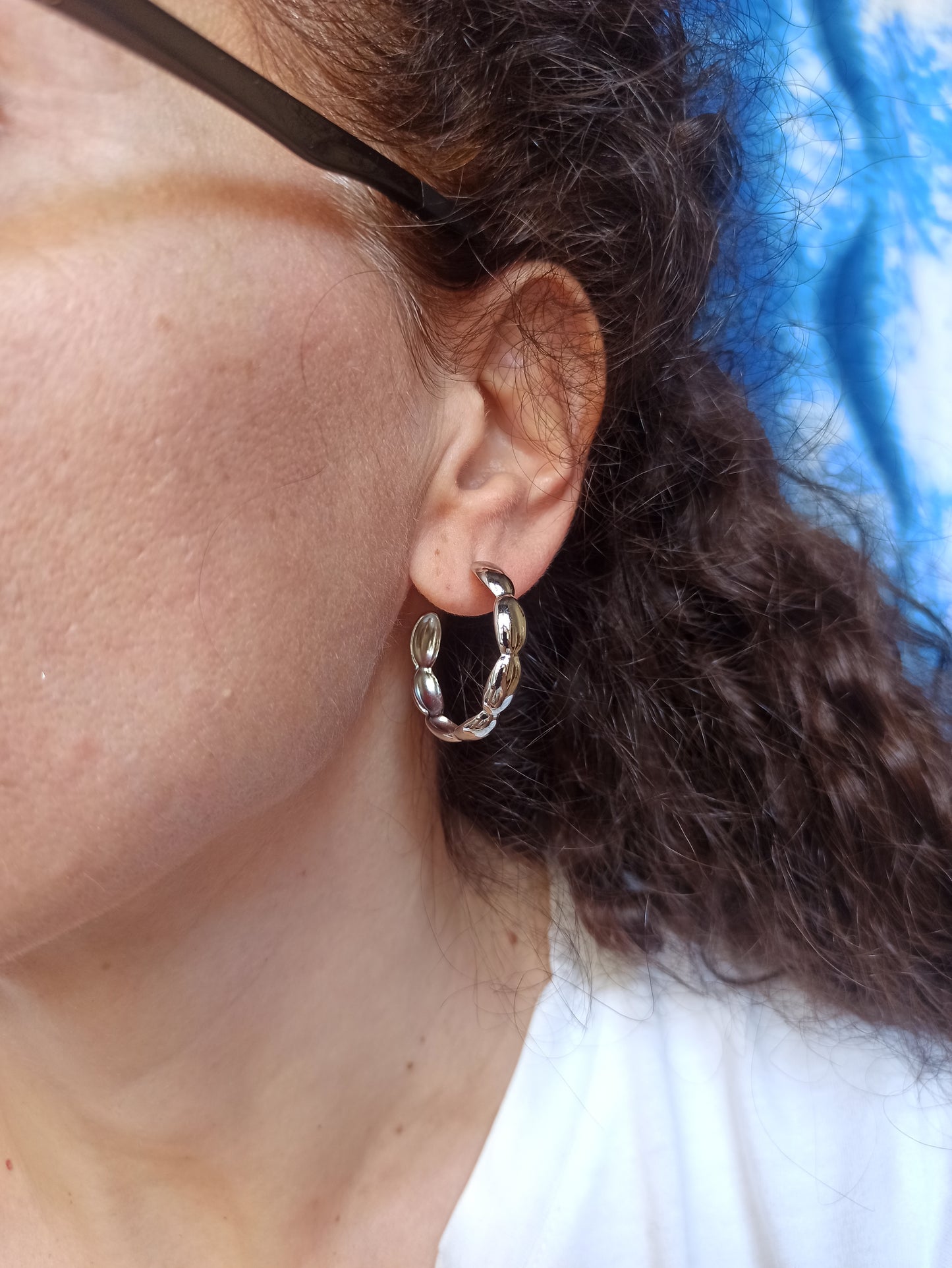 Steel earrings