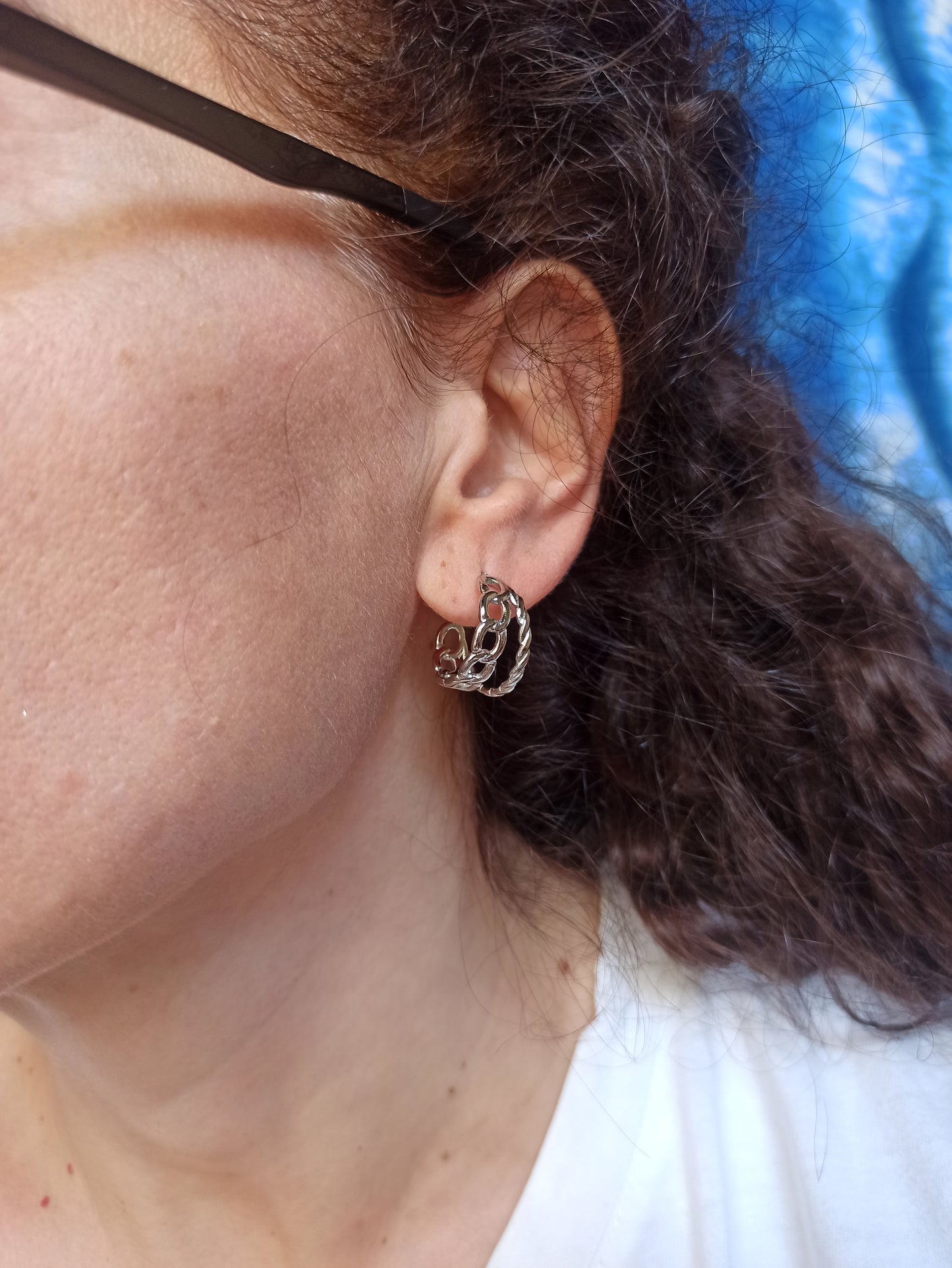 Steel earrings