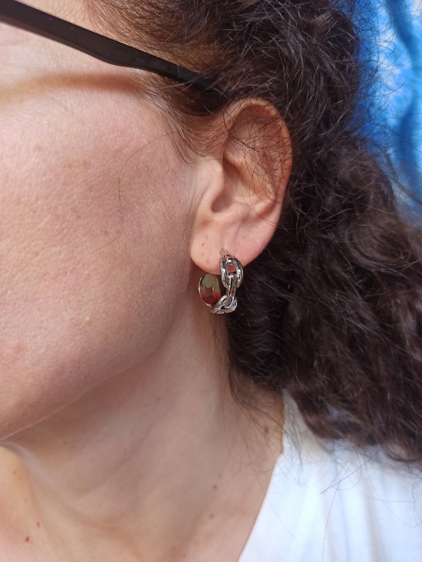 Steel earrings