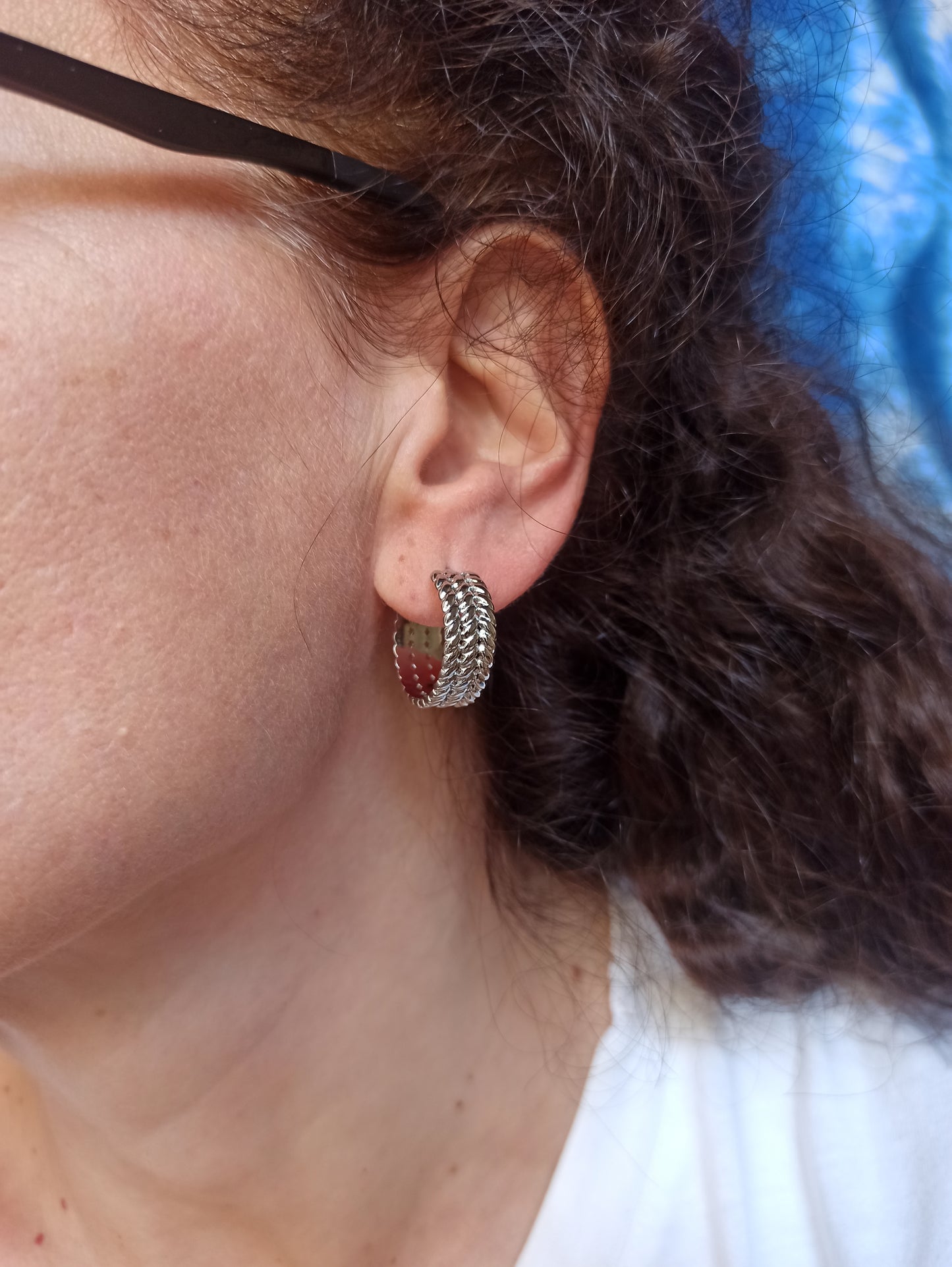 Steel earrings