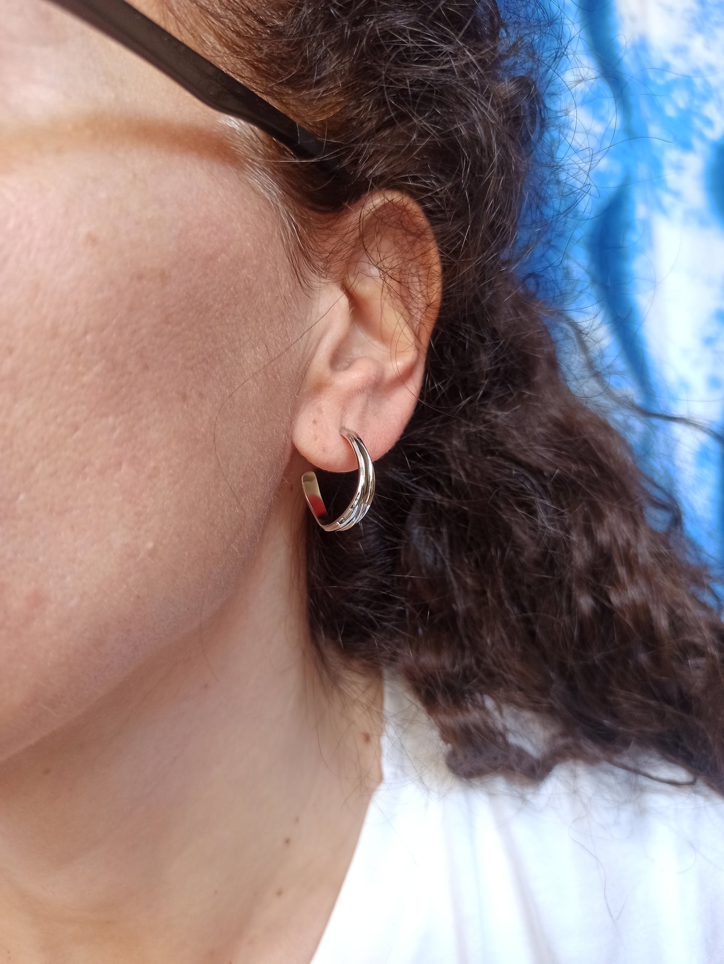 Steel earrings