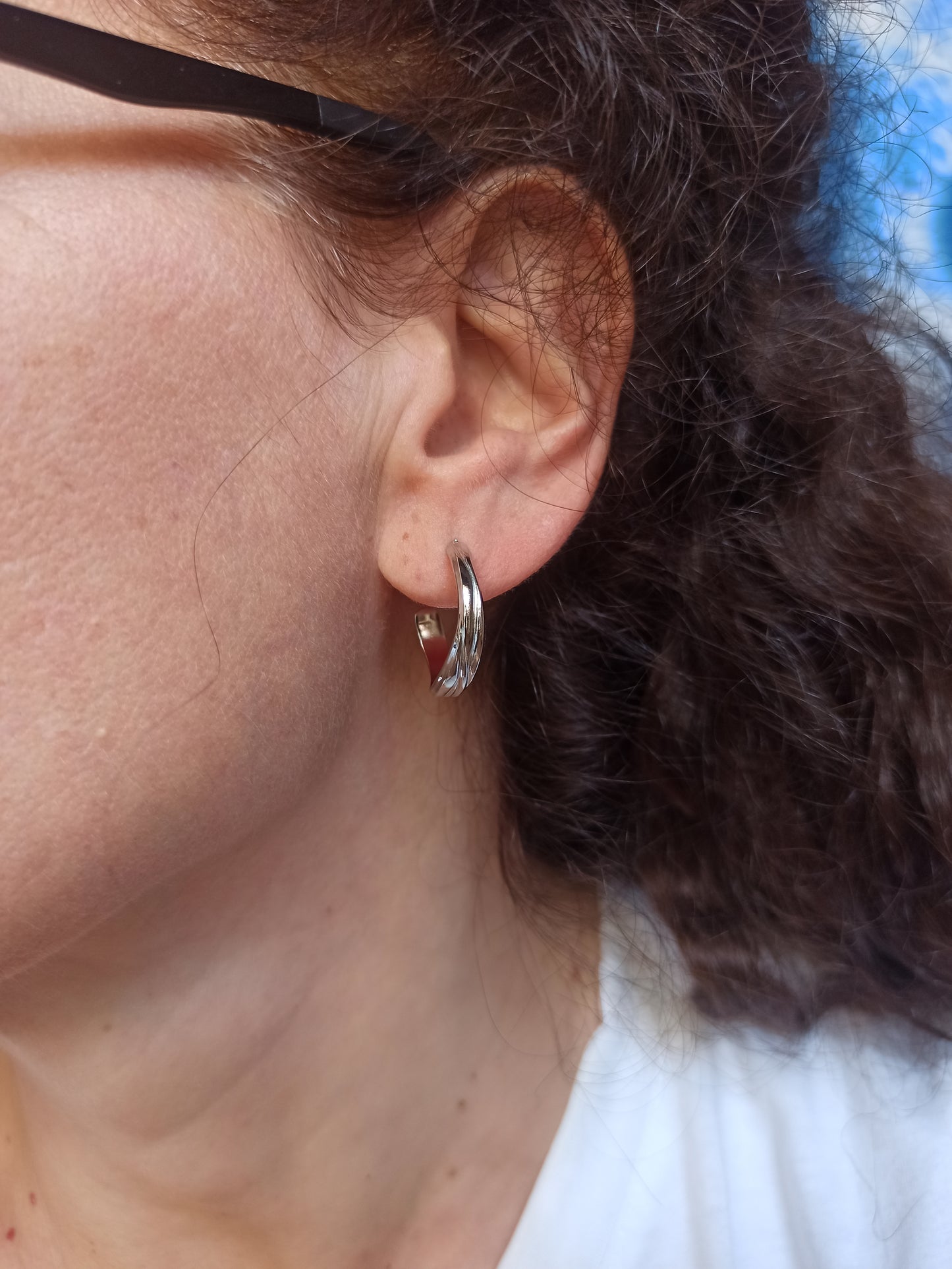 Steel earrings