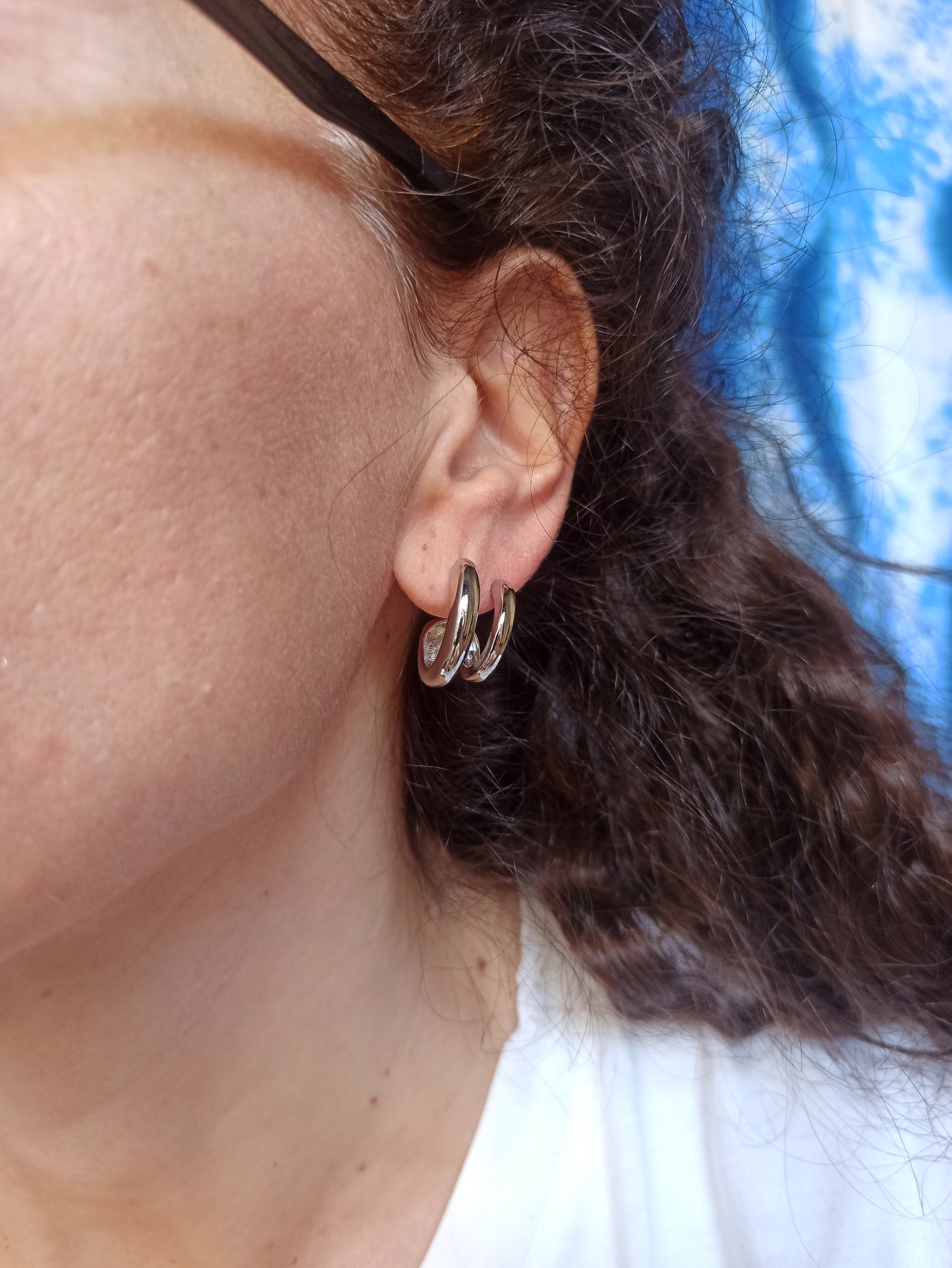 Steel earrings