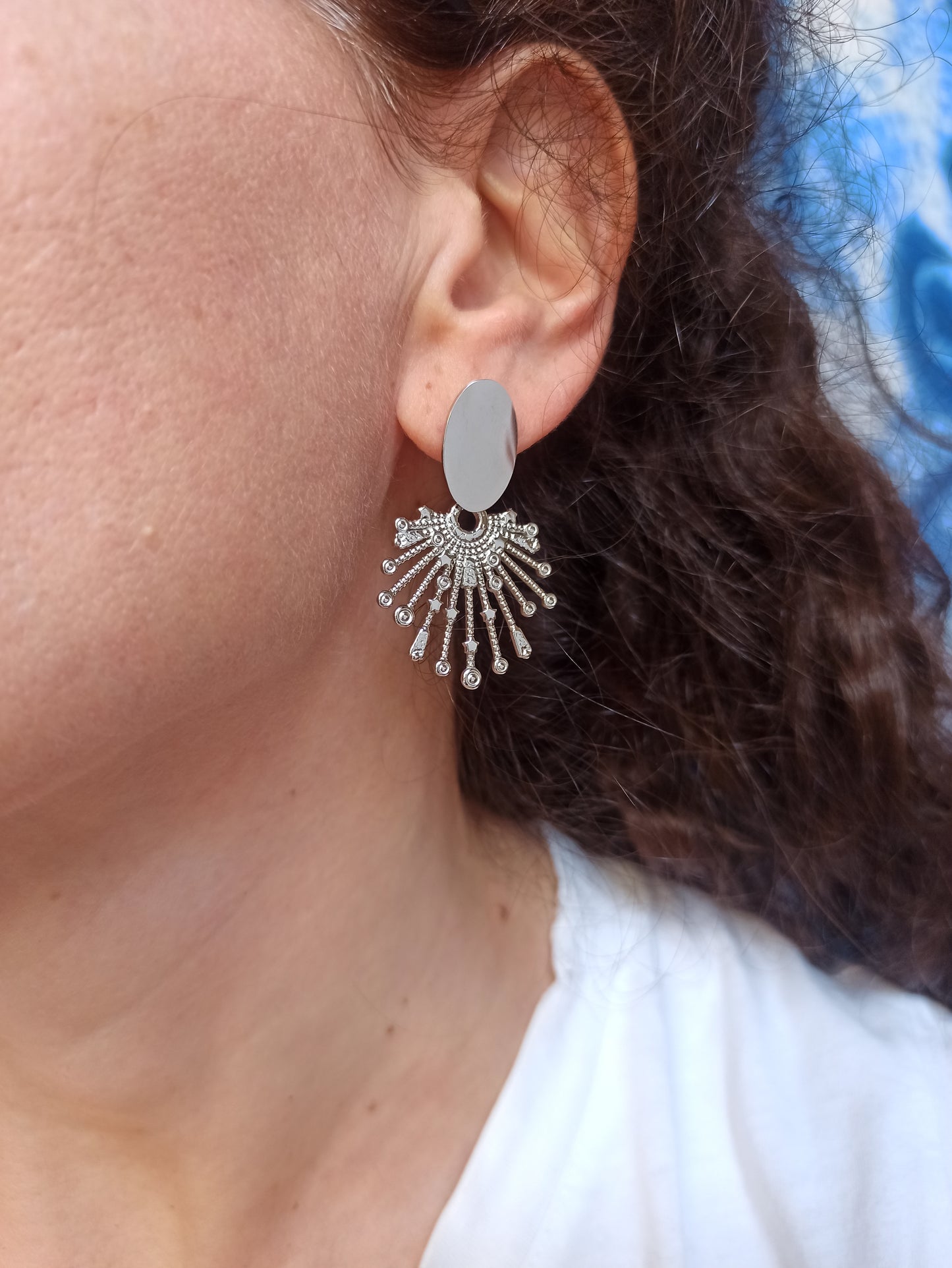 Steel earrings