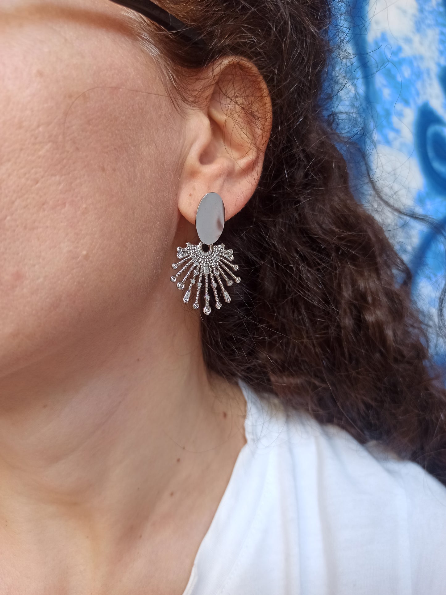 Steel earrings