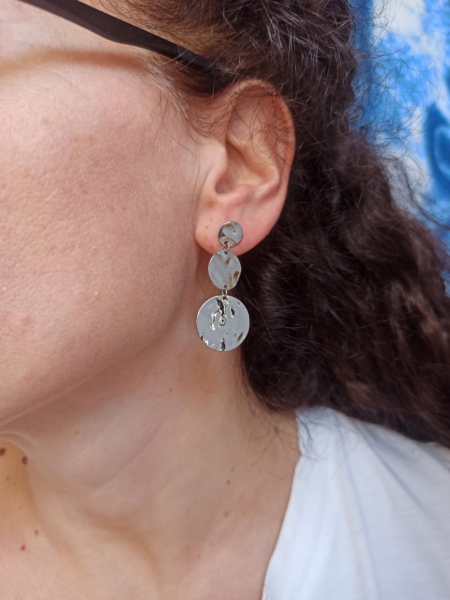 Steel earrings