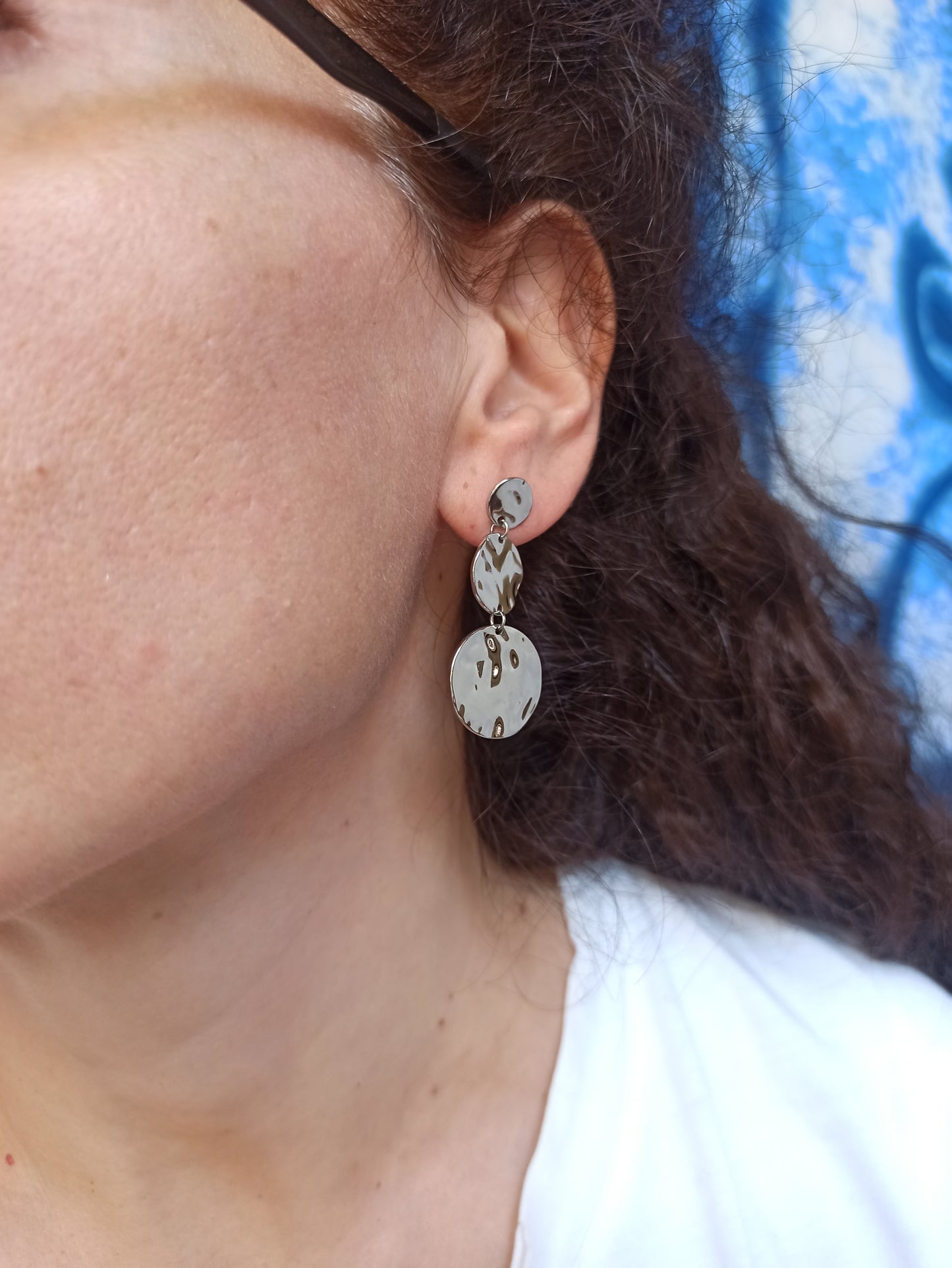 Steel earrings