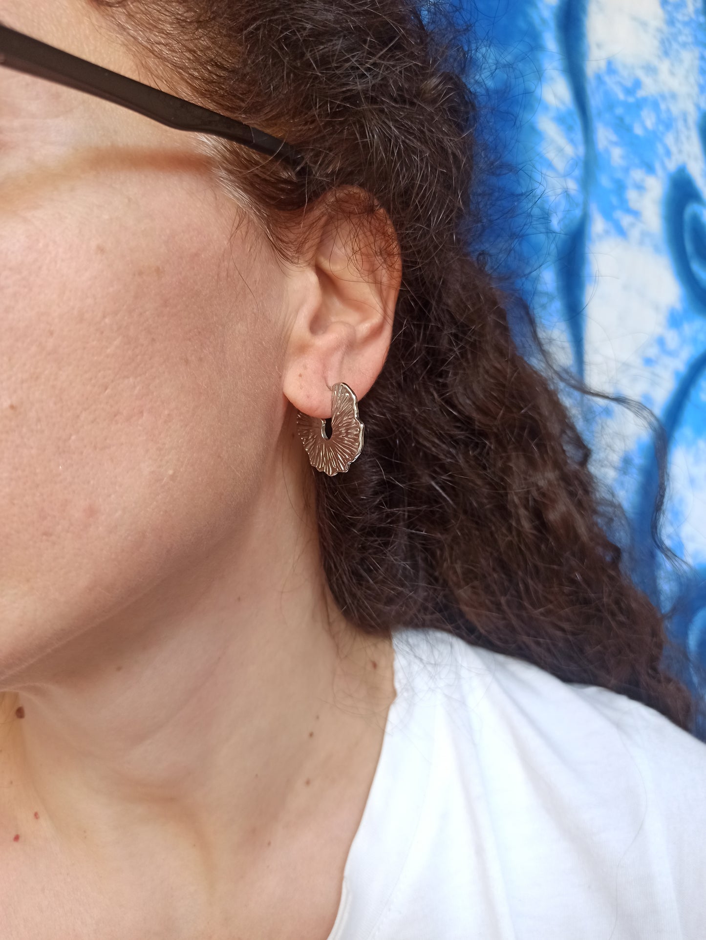 Steel earrings