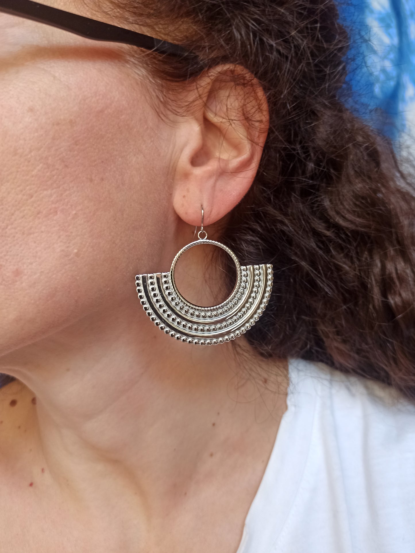 Steel earrings