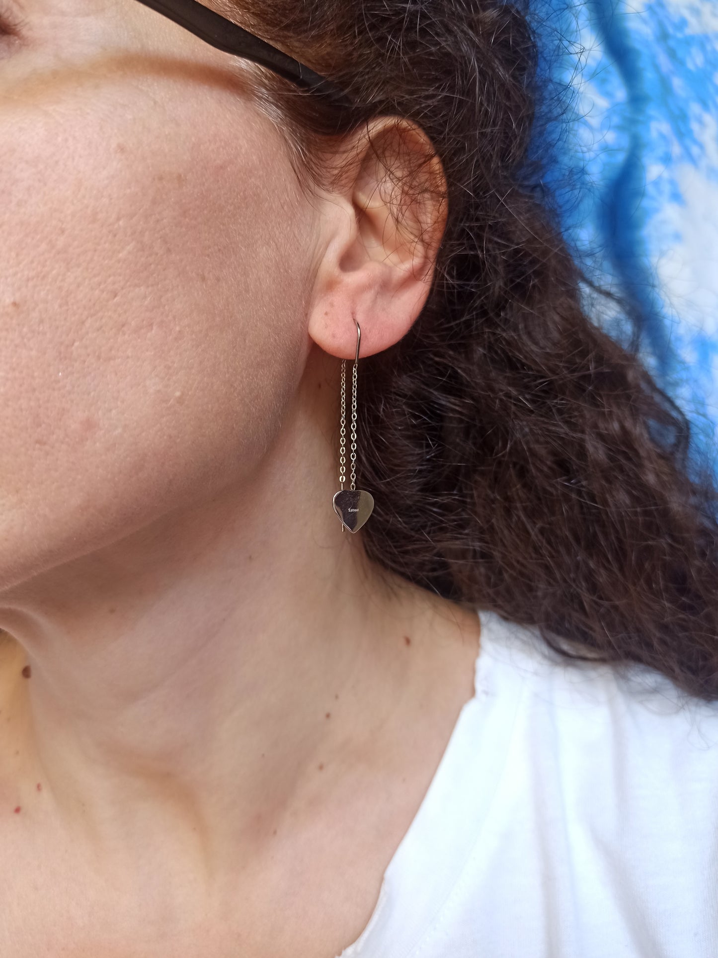 Steel earrings