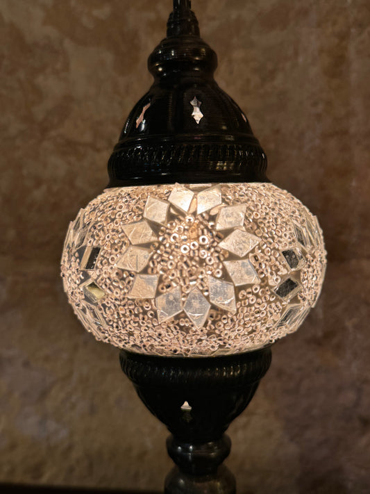 Turkish mosaic glass lampshade lamp, ethnic furniture 15S