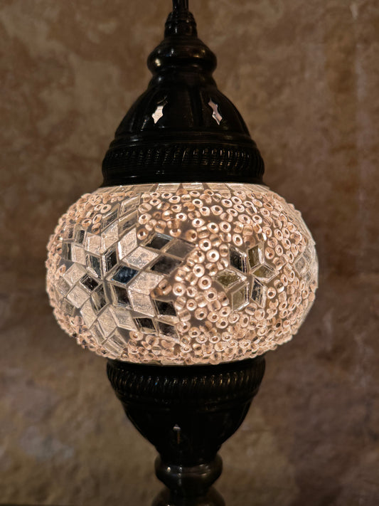 Turkish mosaic glass lampshade lamp, ethnic furniture 16S