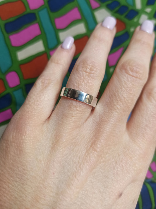 Flachring aus 925er Silber D106