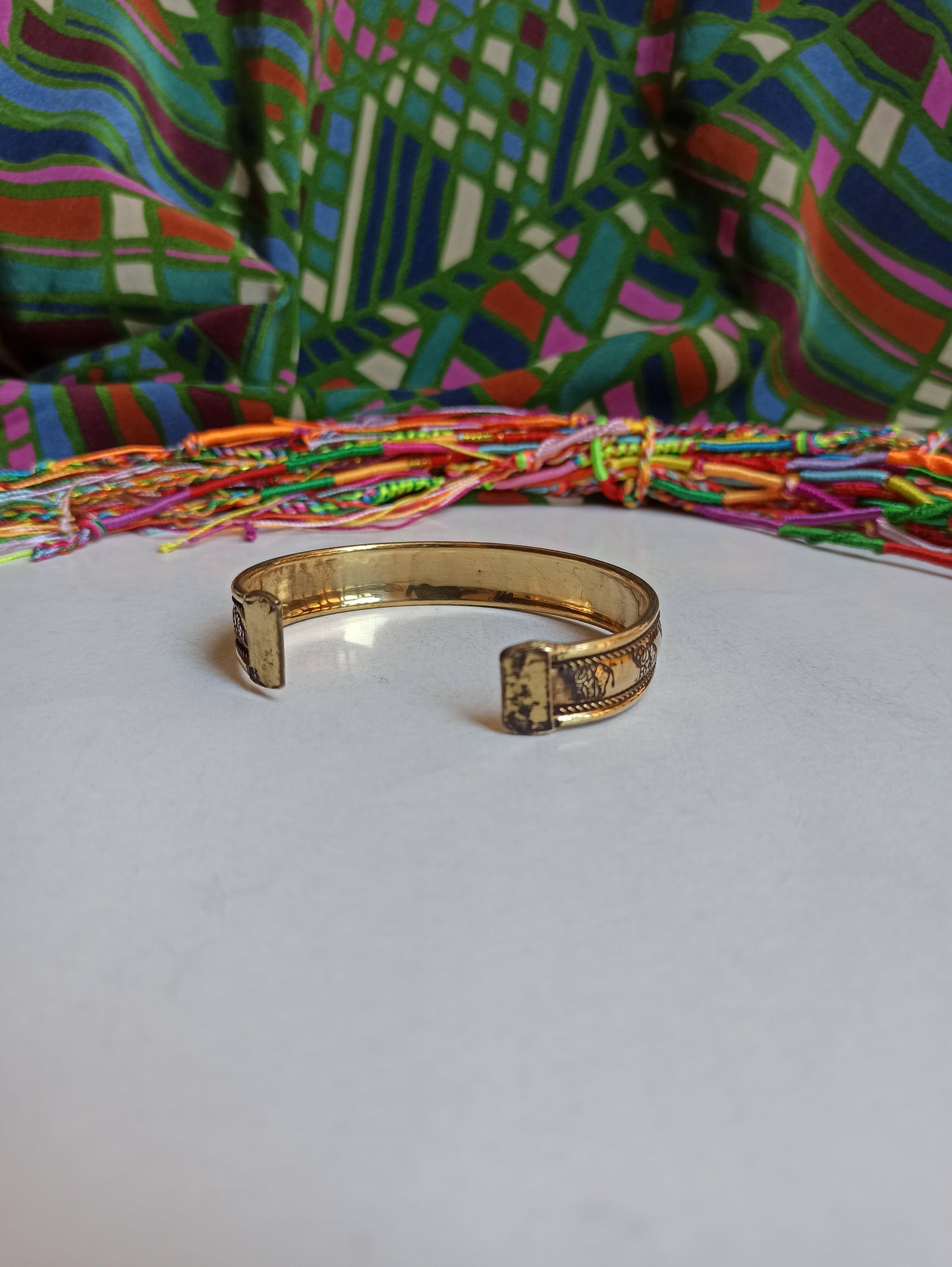 1cm golden bangle bracelet