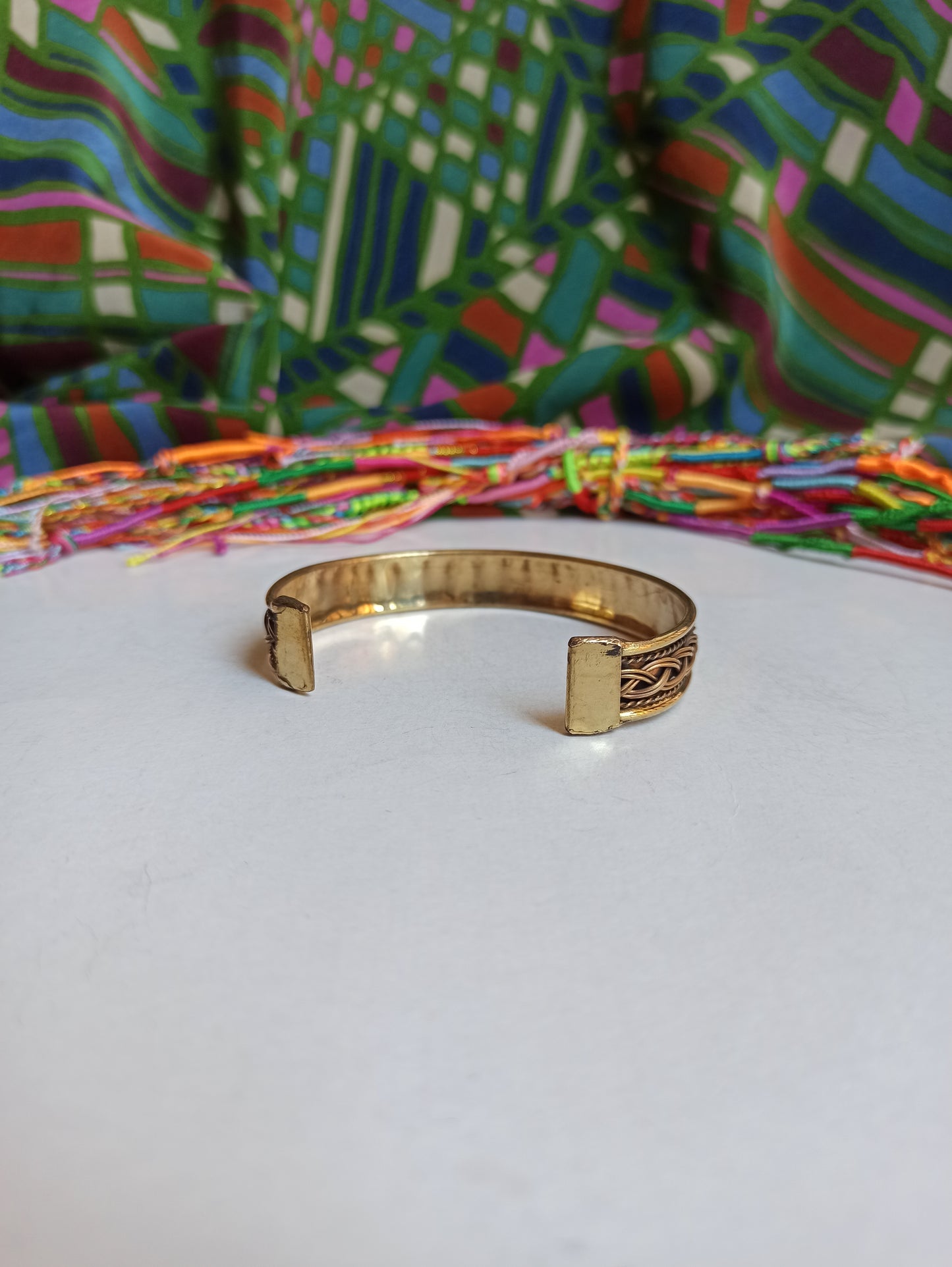 1cm golden bangle bracelet