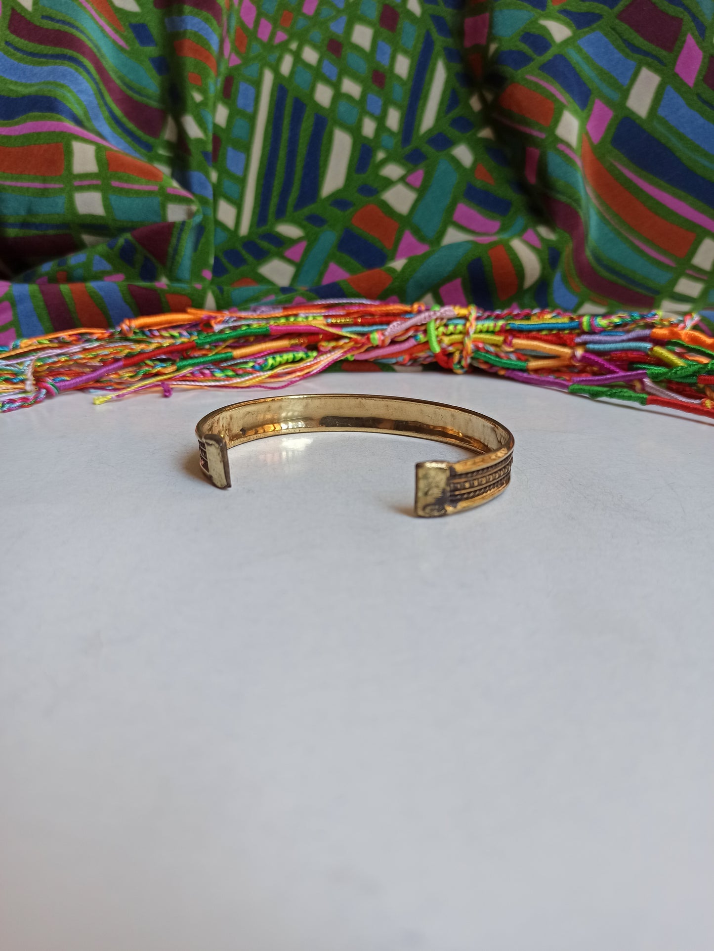 1cm golden bangle bracelet