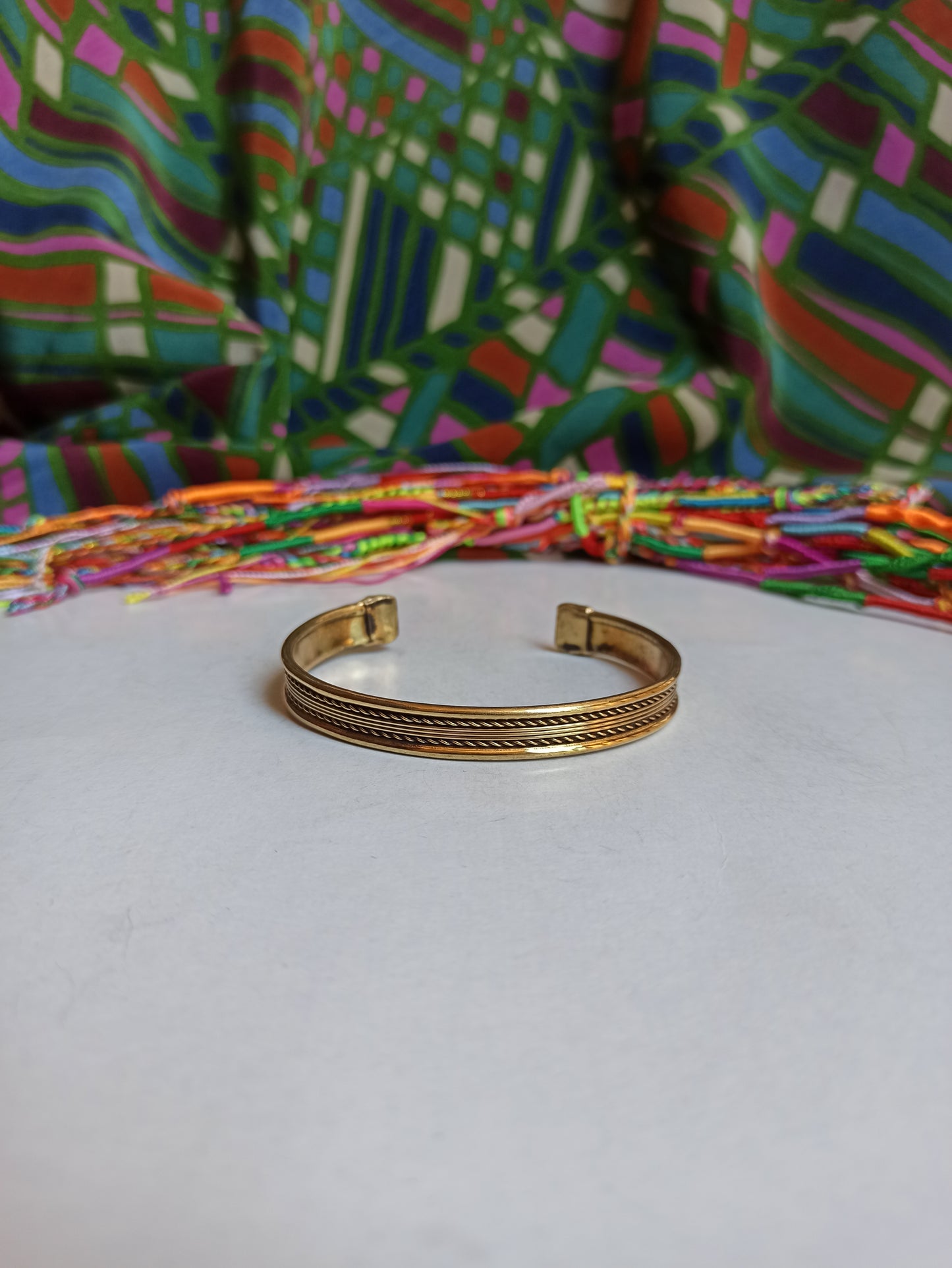 1cm golden bangle bracelet