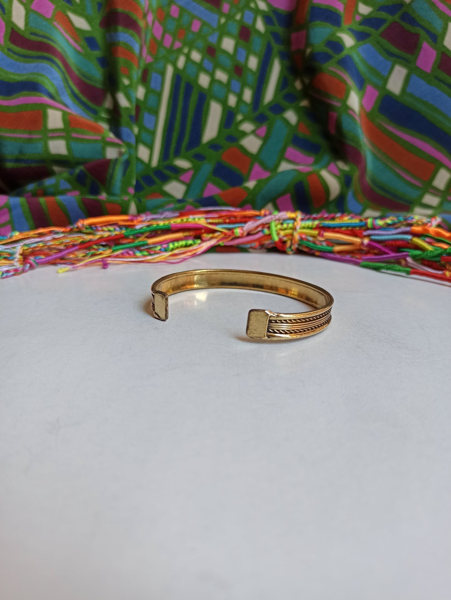 1cm golden bangle bracelet