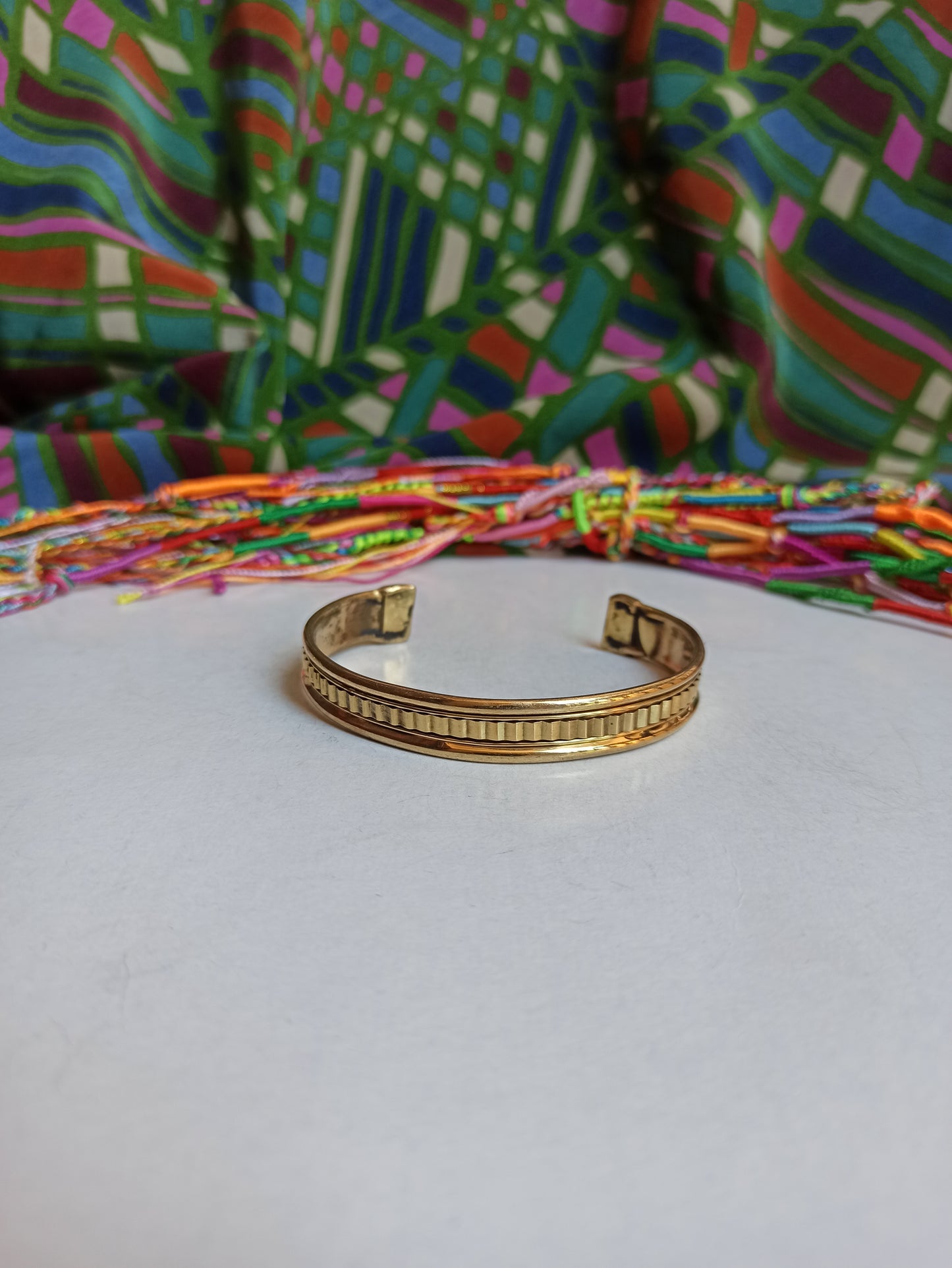 1cm golden bangle bracelet