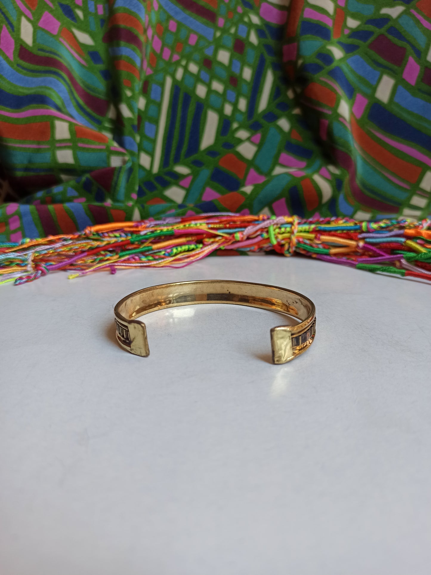 1cm golden bangle bracelet