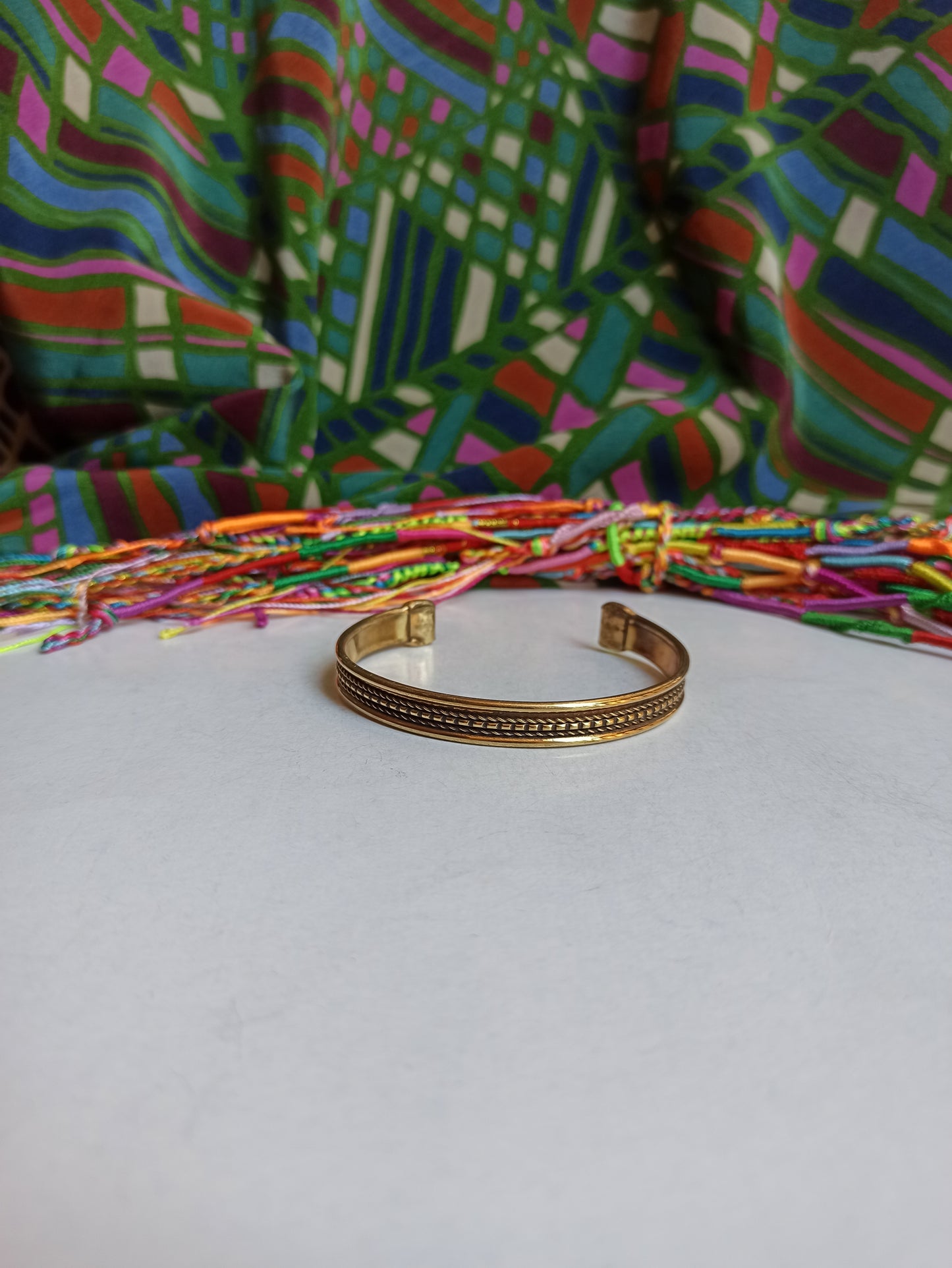 1cm golden bangle bracelet