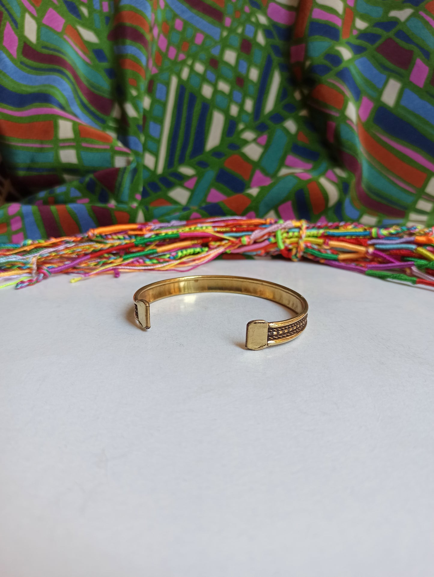 1cm golden bangle bracelet