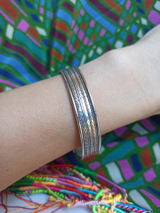 1cm silver bangle bracelet