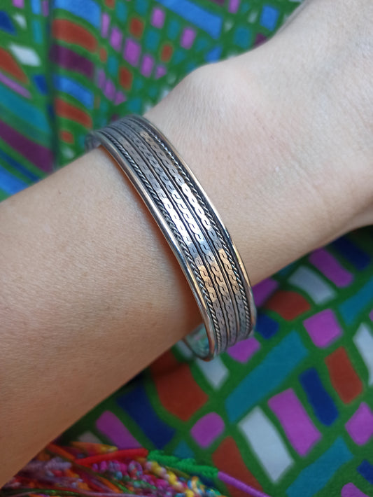 1cm silver bangle bracelet