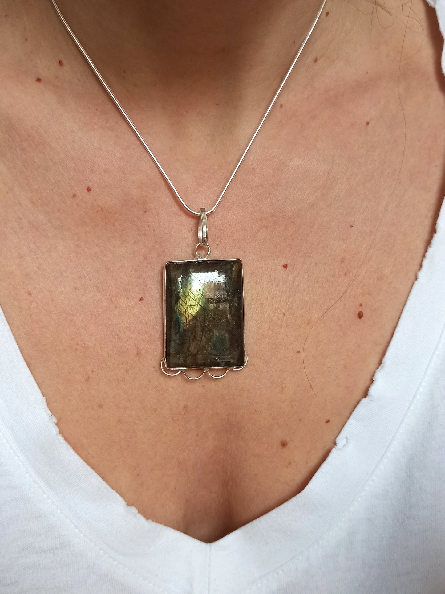 925 labradorite silver pendant