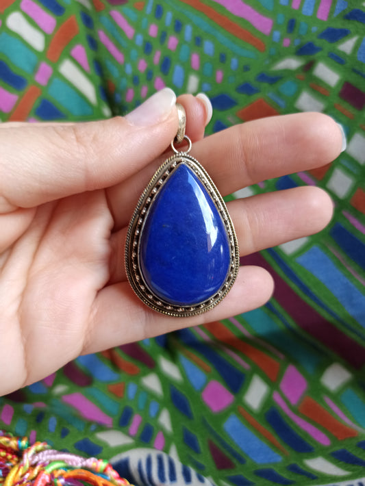 925 lapis lazuli silver pendant