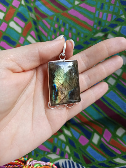 925 labradorite silver pendant