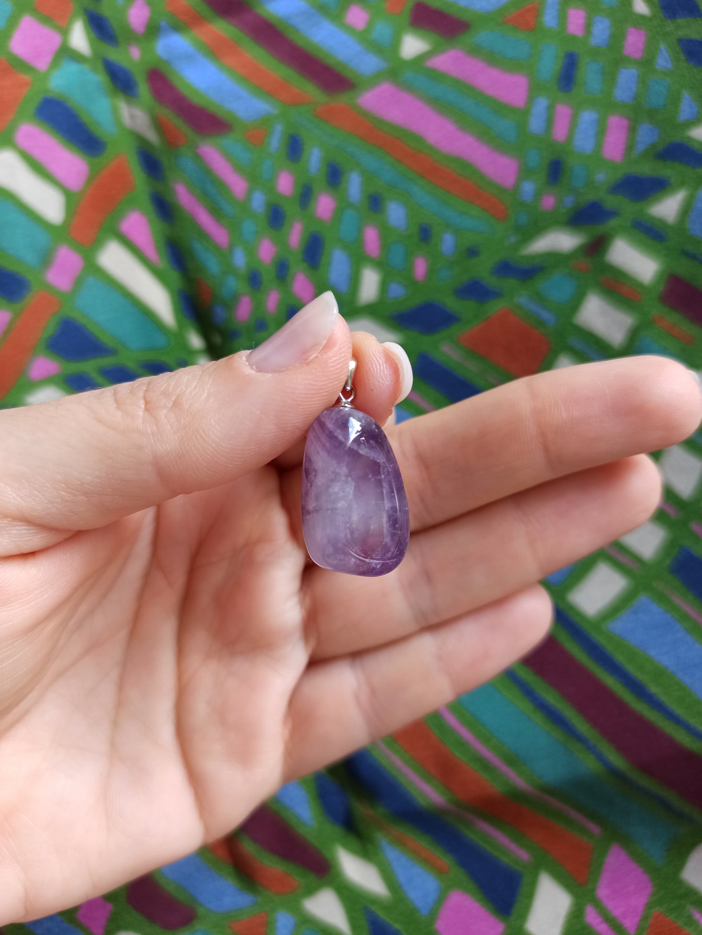 Amethyst 925 silver pendant