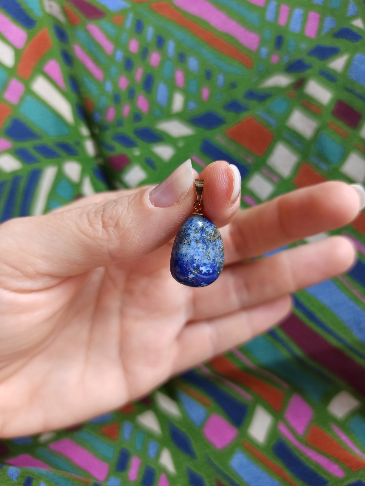 925 lapis lazuli silver pendant