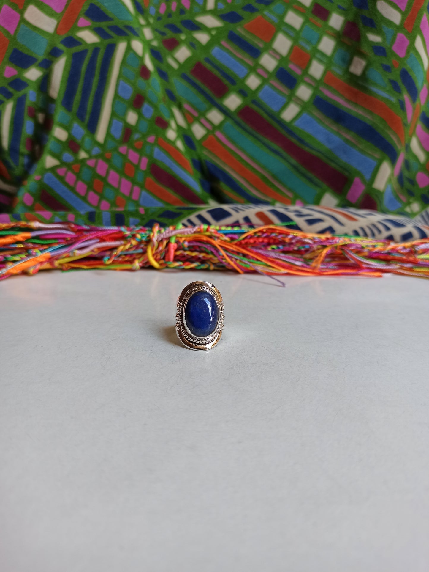 925 lapis lazuli silver ring D147