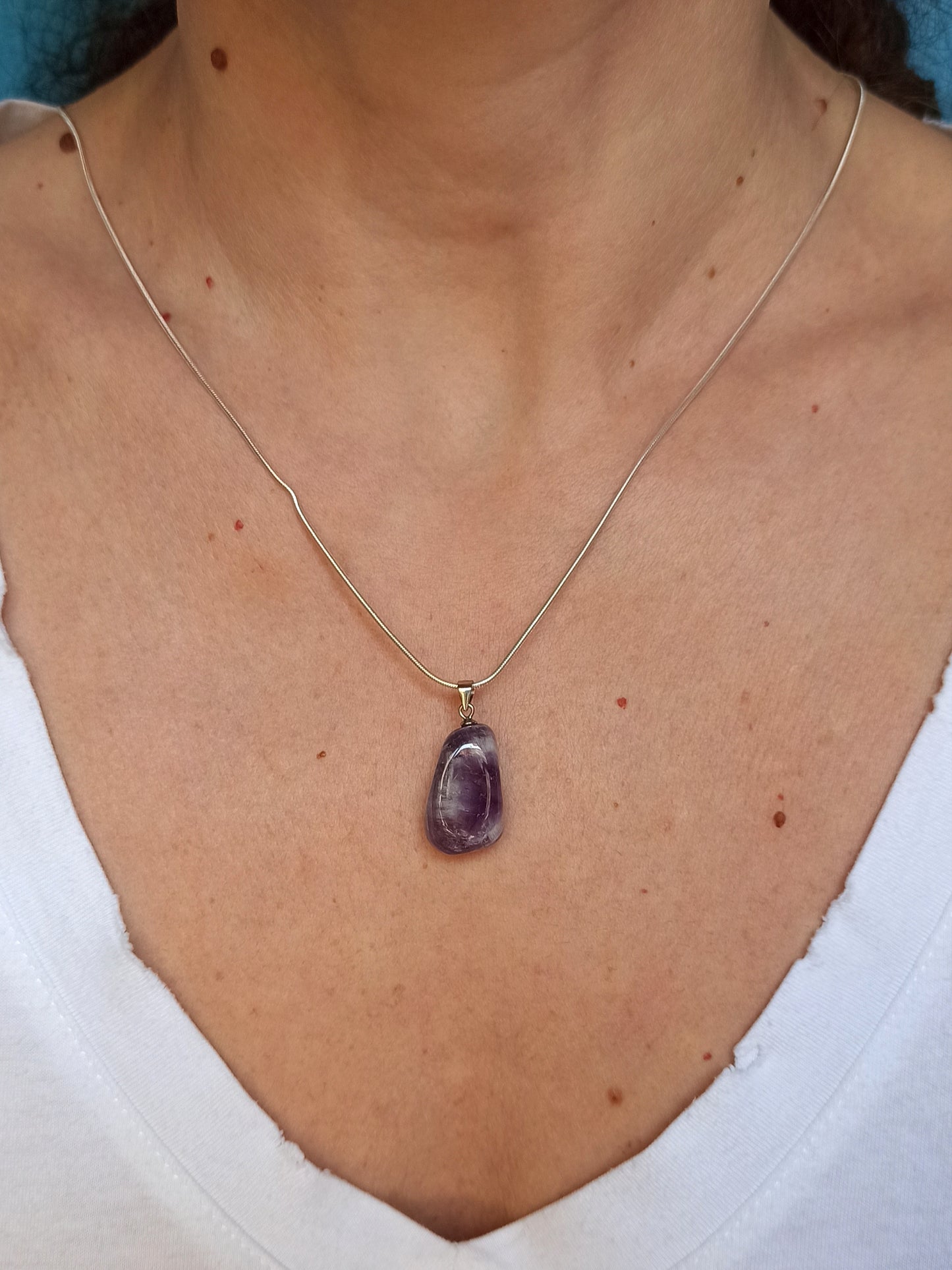 Amethyst 925 silver pendant