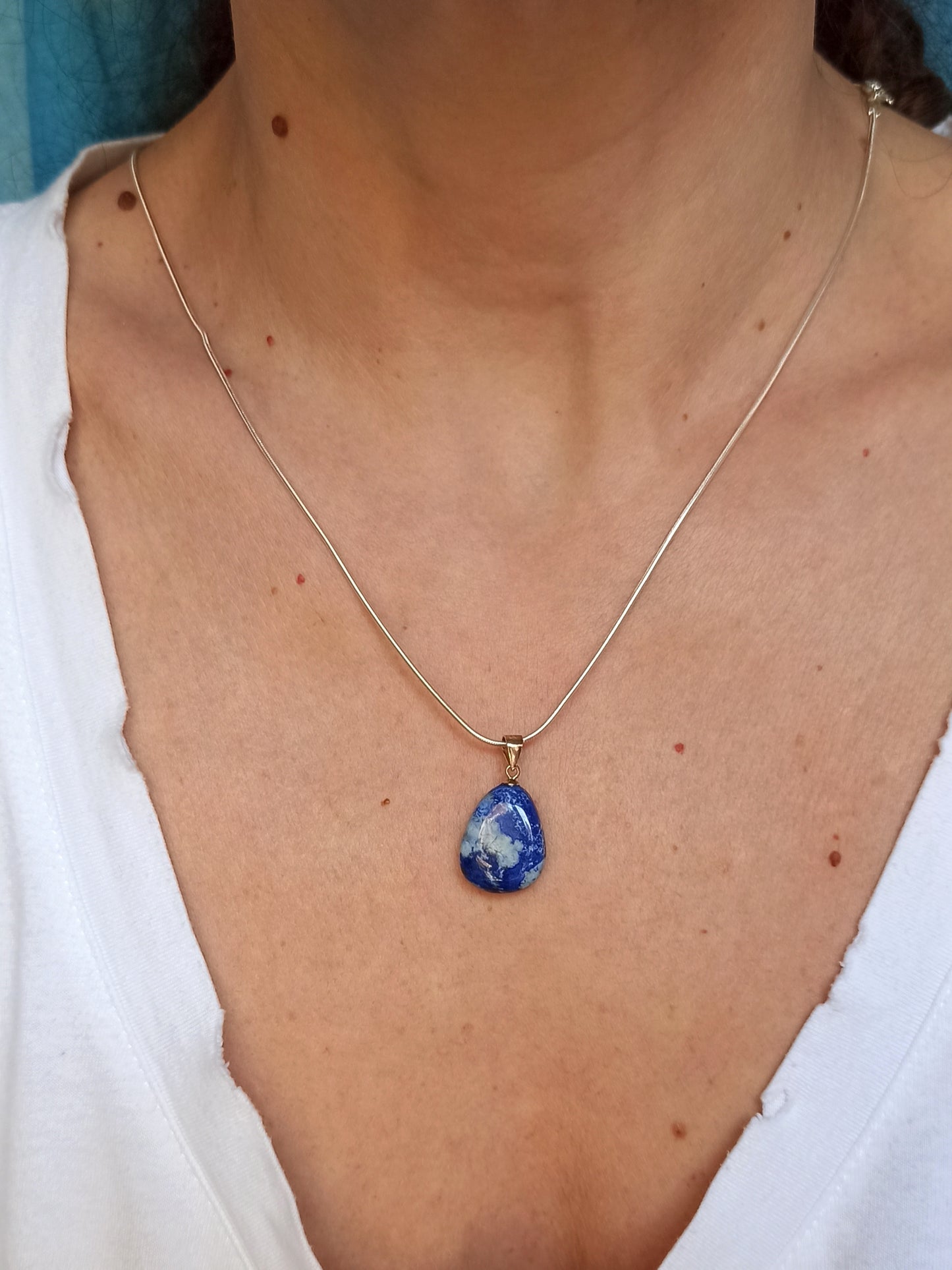 925 lapis lazuli silver pendant