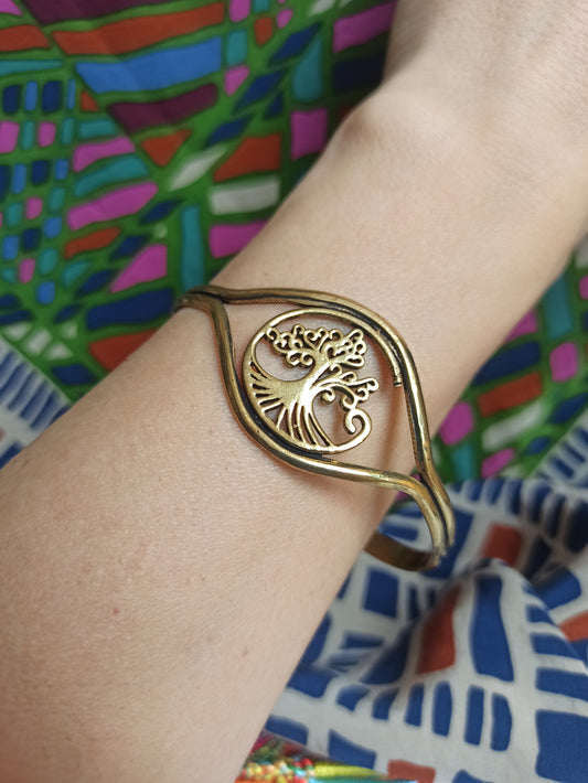 Tree of life golden boho bracelet