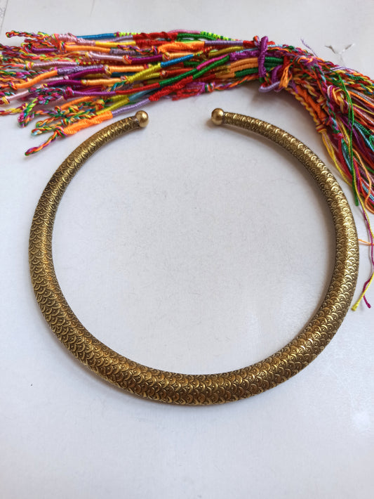 Golden snake collar